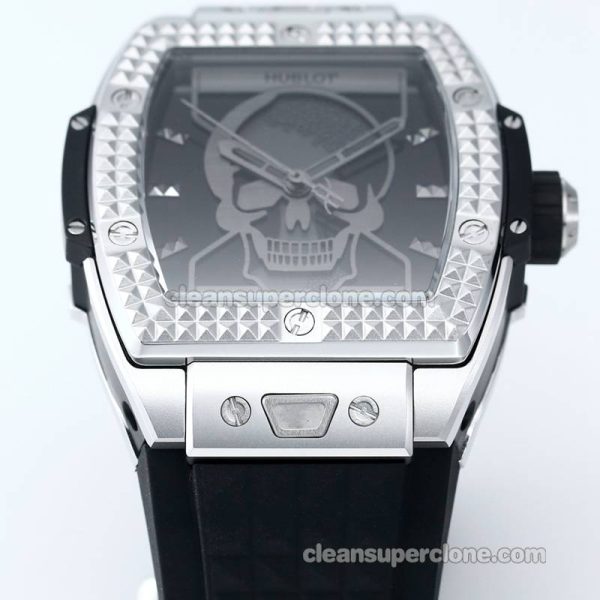Big Bang replica watch details and pricing TW Factory Hublot 646.CI Skull black rubber mechanical men