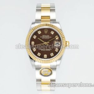 Rolex Super Clone watch picture and price ARF Lady-Datejust 278273 brown 31mm intermetallic mechanical women