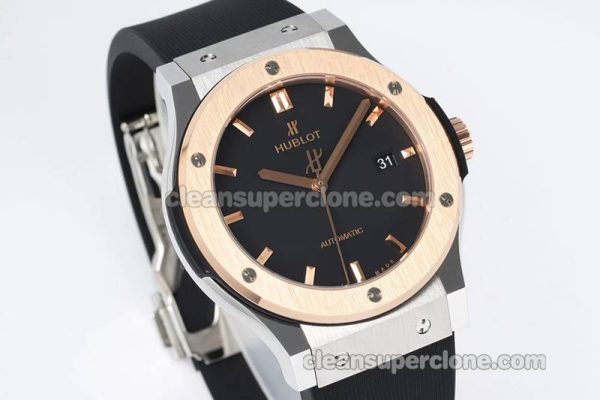 Classic Fusion replica watch details and pricing JJ Factory Hublot 542.NO black Rubber strap mechanical men
