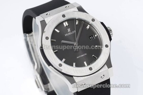 Classic Fusion replica watch details and pricing JJ Factory Hublot 542.NX Grey Rubber strap mechanical men