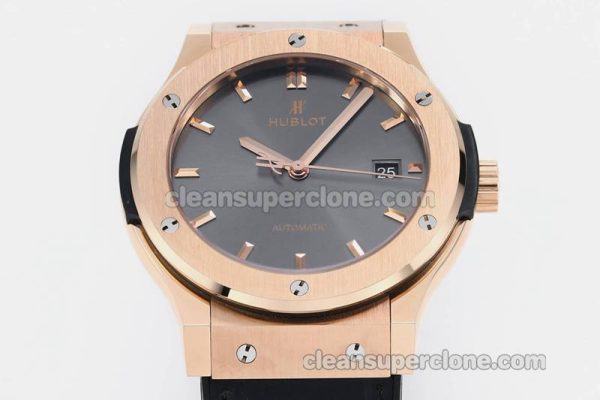 Classic Fusion replica watch details and pricing JJ Factory Hublot 542.OX Grey Leather strap mechanical men