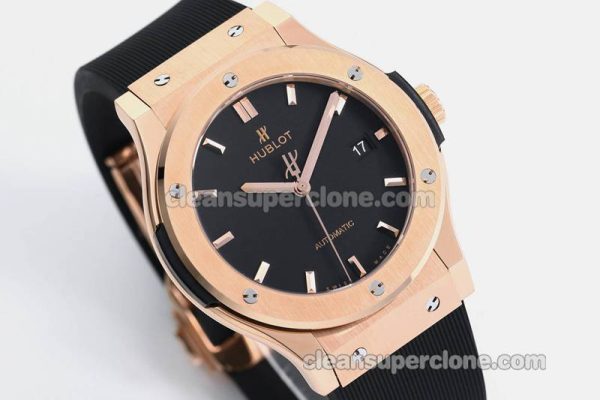 Classic Fusion replica watch details and pricing JJ Factory Hublot 542.OX black Rubber strap mechanical men