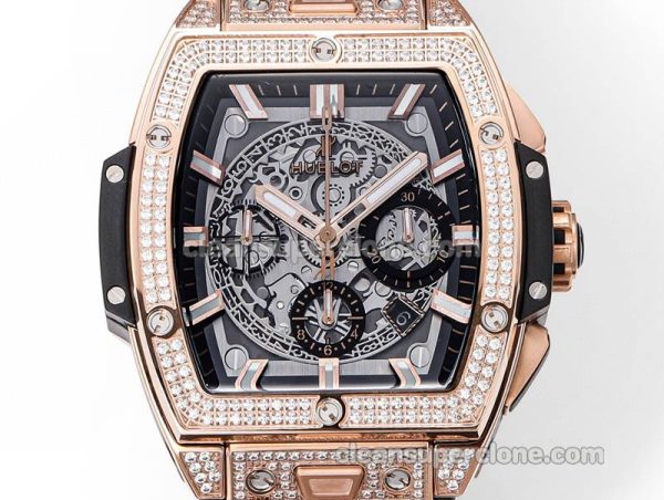Big Bang replica watch details and pricing Hublot 642.OX Rose gold Diamond case mechanical men