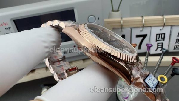 Rolex Super Clone Watch pictures and prices QF Factory Day-date 228235 brown 40mm mechanical men