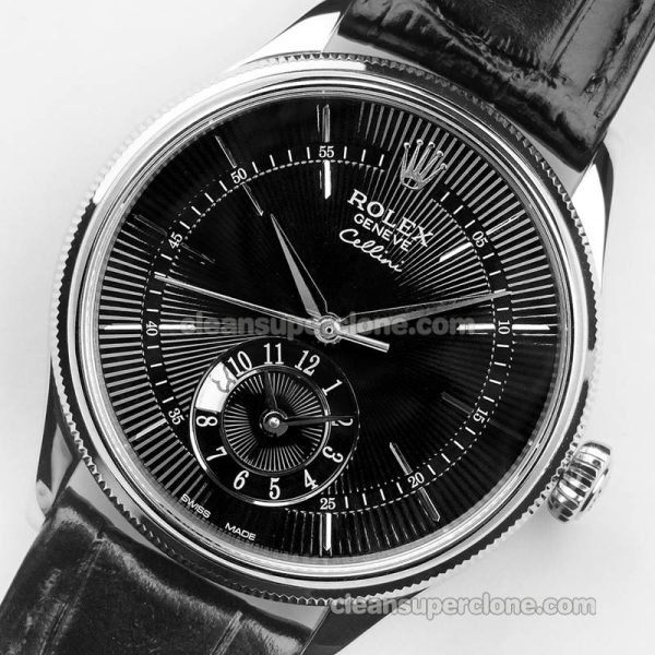 Rolex Super Clone Watch pictures and prices EW Factory Cellini 50529 black mechanical men