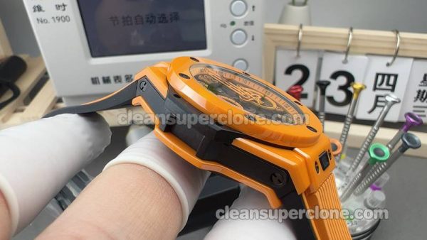Big Bang replica watch details and pricing BBF Factory Hublot 441.CU orange mechanical men