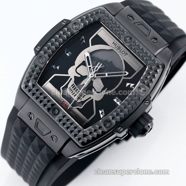 Big Bang replica watch details and pricing TW Factory Hublot 646.CI Skull black rubber mechanical men