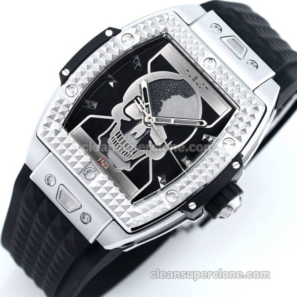 Big Bang replica watch details and pricing TW Factory Hublot 646.CI Skull black rubber mechanical men