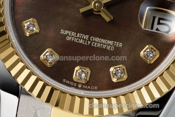 Rolex Super Clone watch picture and price ARF Lady-Datejust 278273 brown 31mm intermetallic mechanical women