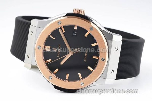 Classic Fusion replica watch details and pricing JJ Factory Hublot 542.NO black Rubber strap mechanical men