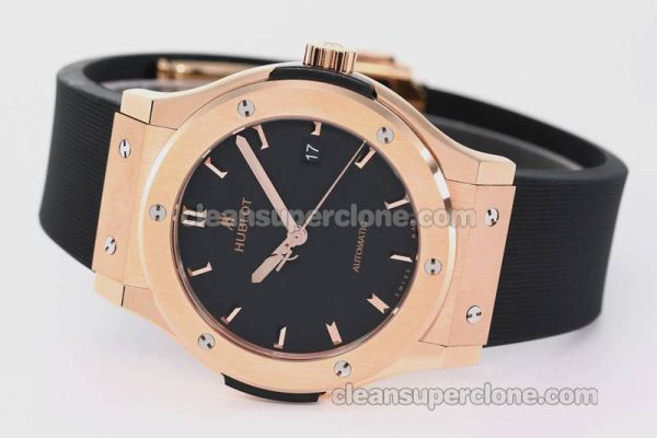Classic Fusion replica watch details and pricing JJ Factory Hublot 542.OX black Rubber strap mechanical men