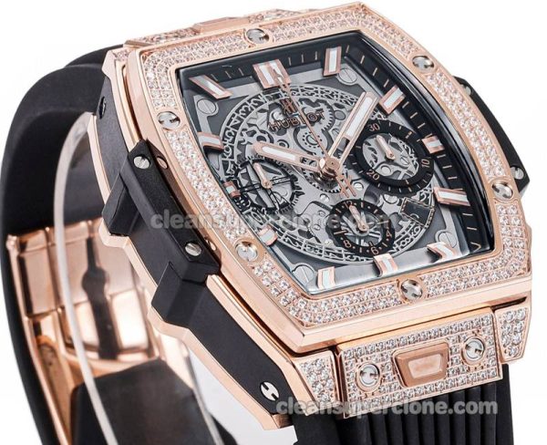 Big Bang replica watch details and pricing Hublot 642.OX Rose gold Diamond case mechanical men