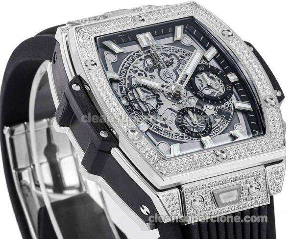 Big Bang replica watch details and pricing Hublot 642.NX Diamond case mechanical men
