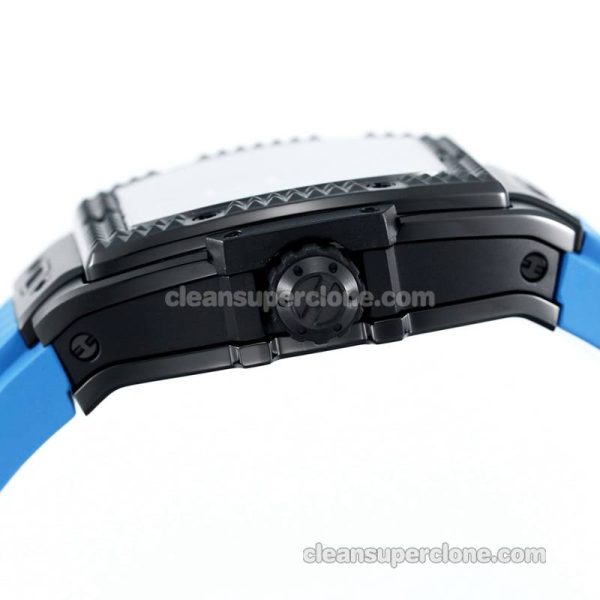 Big Bang replica watch details and pricing TW Factory Hublot 646.CI Skull Blue rubber mechanical men