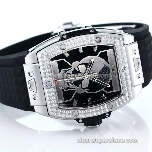 Big Bang replica watch details and pricing TW Factory Hublot 646.CI Skull black rubber mechanical men