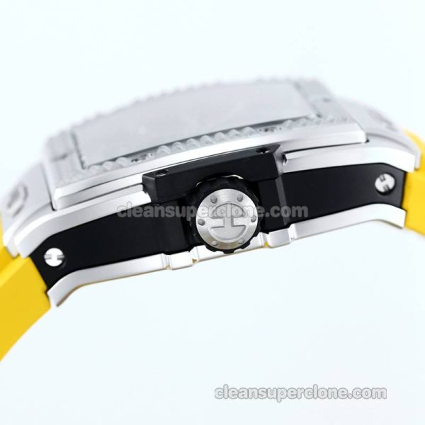 Big Bang replica watch details and pricing TW Factory Hublot 646.CI Skull yellow rubber mechanical men