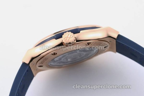 Classic Fusion replica watch details and pricing JJ Factory Hublot 542.OX blue Leather strap mechanical men