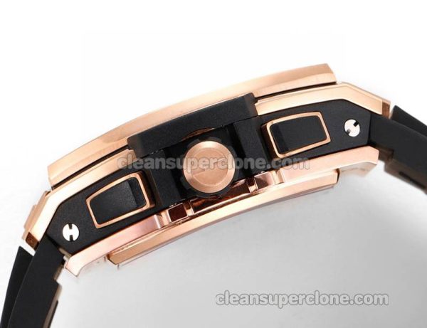 Big Bang replica watch details and pricing Hublot 642.OM Rose gold case black strap mechanical men