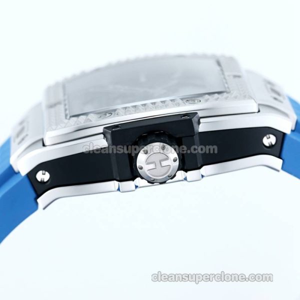 Big Bang replica watch details and pricing TW Factory Hublot 646.CI Skull blue rubber mechanical men