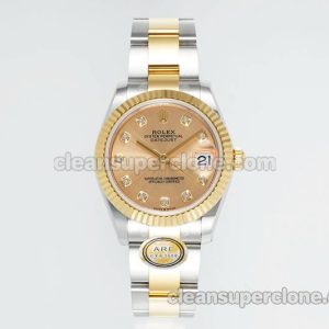 Rolex Super Clone watch picture and price ARF Lady-Datejust 278273 gold 31mm intermetallic mechanical women