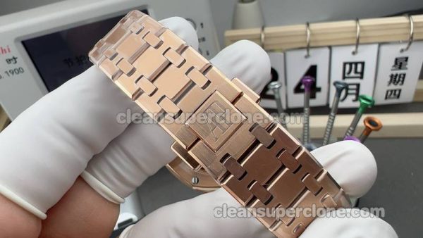 15451 1:1 Replica watch details and price B7 Factory Audemars Piguet Royal Oak black 37mm mechanical women