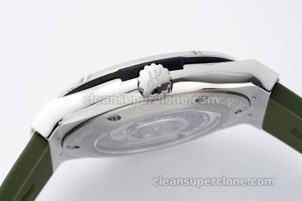 Classic Fusion replica watch details and pricing JJ Factory Hublot 542.NX Green Rubber strap mechanical men