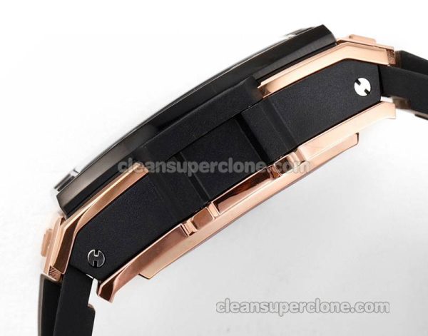 Big Bang replica watch details and pricing Hublot 642.OM Rose gold case black bezel mechanical men