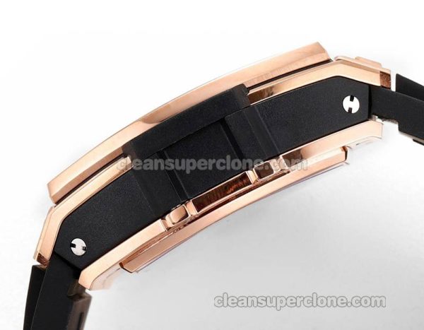 Big Bang replica watch details and pricing Hublot 642.OM Rose gold case black strap mechanical men