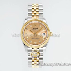 Rolex Super Clone watch picture and price ARF Lady-Datejust 278273 gold 31mm intermetallic mechanical women