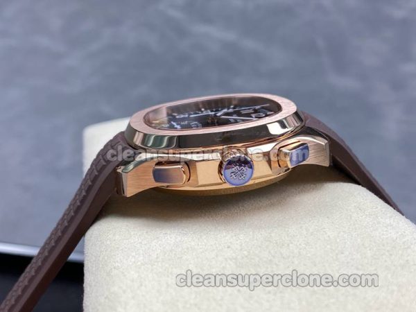 Aquanaut replica watch details and pricing MMA Factory Patek Philippe 5968A brown mechanical men