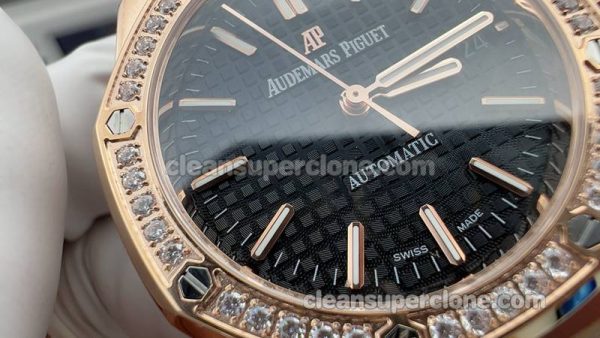 15451 1:1 Replica watch details and price B7 Factory Audemars Piguet Royal Oak black 37mm mechanical women