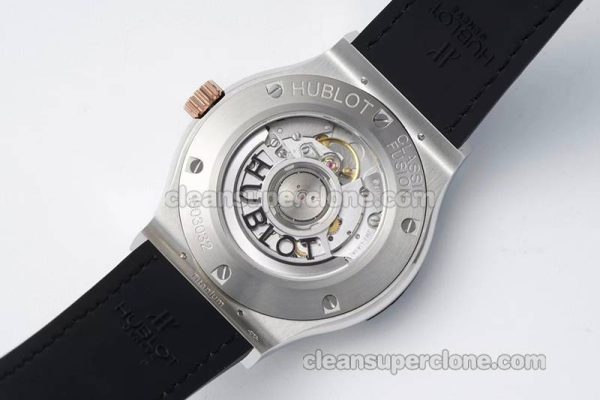 Classic Fusion replica watch details and pricing JJ Factory Hublot 542.NO black Leather strap mechanical men
