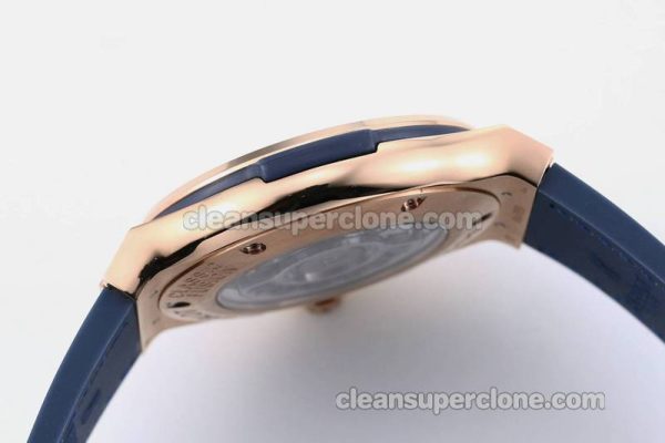 Classic Fusion replica watch details and pricing JJ Factory Hublot 542.OX blue Leather strap mechanical men