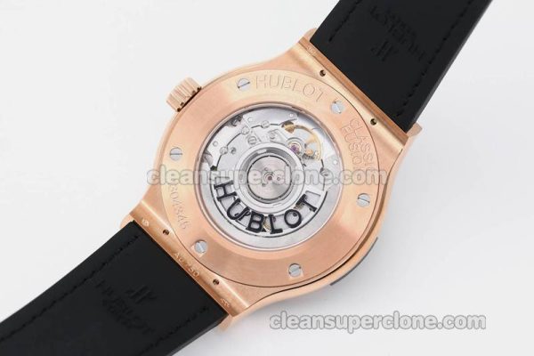 Classic Fusion replica watch details and pricing JJ Factory Hublot 542.OX black Leather strap mechanical men