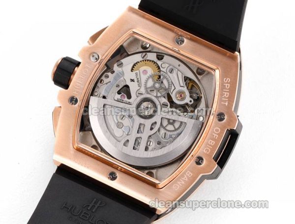 Big Bang replica watch details and pricing Hublot 642.OM Rose gold case black bezel mechanical men
