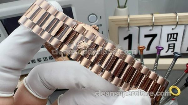 Rolex Super Clone Watch pictures and prices QF Factory Day-date 228235 brown 40mm mechanical men