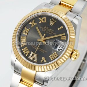 Rolex Super Clone watch picture and price ARF Lady-Datejust 278273 darkgray roman numerals 31mm intermetallic mechanical women