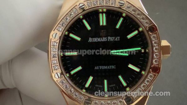 15451 1:1 Replica watch details and price B7 Factory Audemars Piguet Royal Oak black 37mm mechanical women