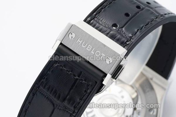 Classic Fusion replica watch details and pricing JJ Factory Hublot 542.NX Grey Leather strap mechanical men