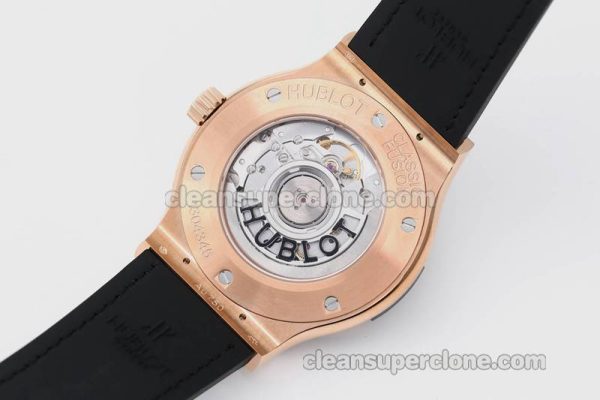 Classic Fusion replica watch details and pricing JJ Factory Hublot 542.OX Grey Leather strap mechanical men