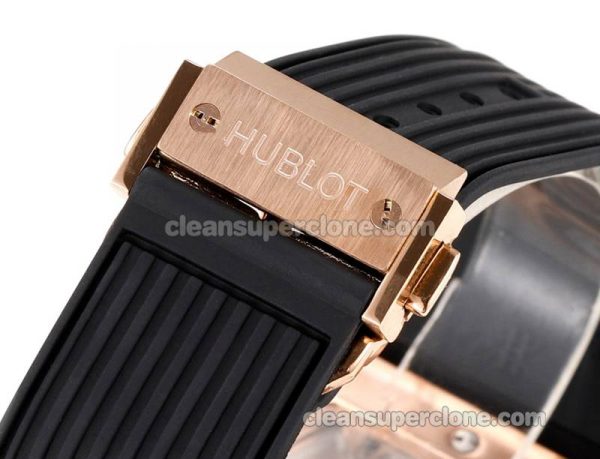Big Bang replica watch details and pricing Hublot 642.OM Rose gold case black bezel mechanical men