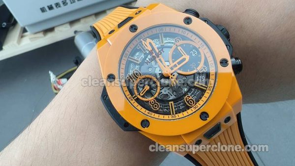 Big Bang replica watch details and pricing BBF Factory Hublot 441.CU orange mechanical men
