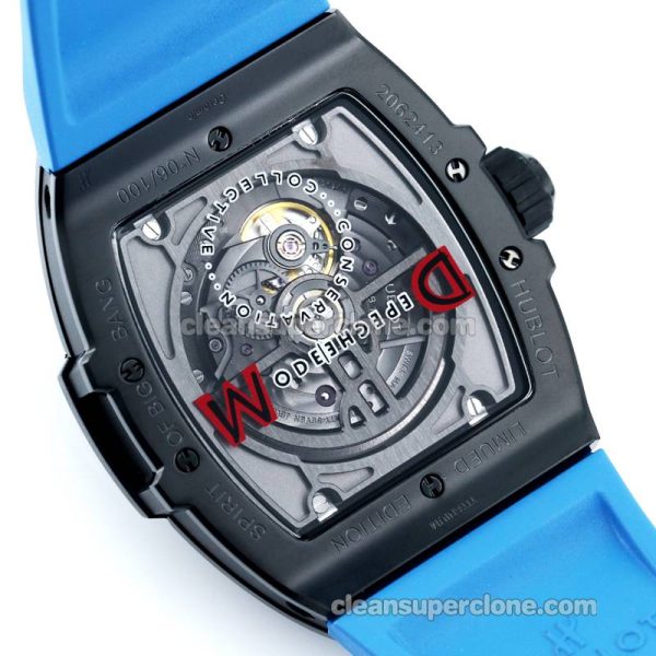 Big Bang replica watch details and pricing TW Factory Hublot 646.CI Skull Blue rubber mechanical men