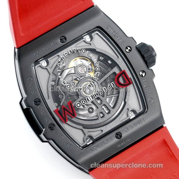 Big Bang replica watch details and pricing TW Factory Hublot 646.CI Skull red rubber mechanical men