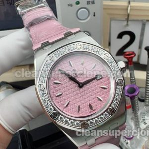 Royal Oak replica watch details and pricing Audemars Piguet 67601 pink Quartz women