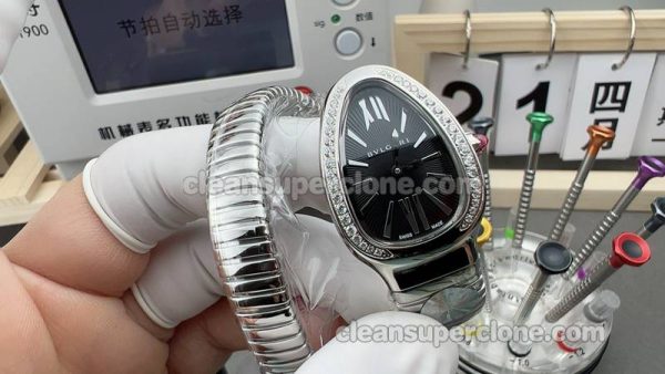 Bvlgari Super Clone Watch pictures and prices Serpenti 103524 black Quartz women