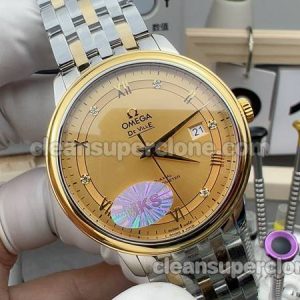 Omega Super Clone Watch pictures and prices MKS Factory Deville 424.20.40 gold mechanical men