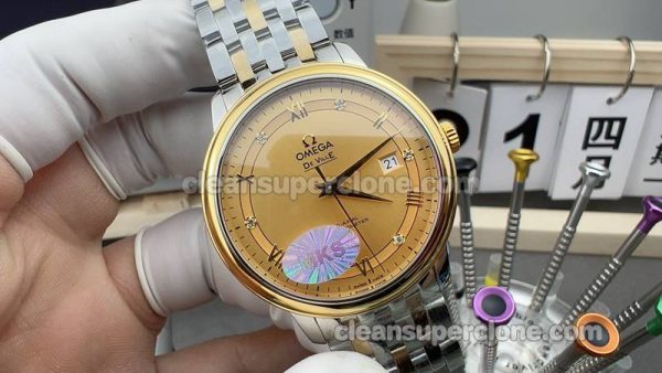 Omega Super Clone Watch pictures and prices MKS Factory Deville 424.20.40 gold mechanical men