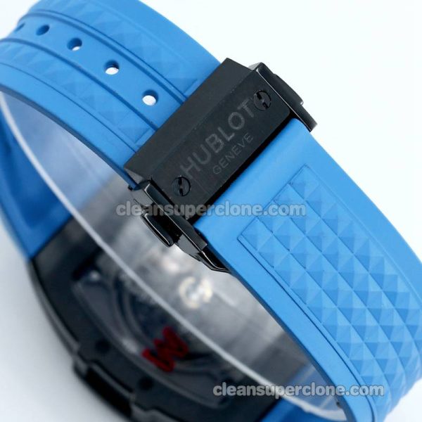 Big Bang replica watch details and pricing TW Factory Hublot 646.CI Skull Blue rubber mechanical men