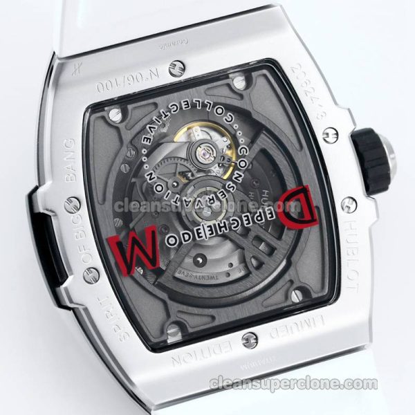 Big Bang replica watch details and pricing TW Factory Hublot 646.CI Skull white rubber mechanical men